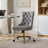 Furniture Office Chair,Modern Velvet Upholstered Tufted Button Home Office Chair With Golden Metal Base,Adjustable Desk Chair Swivel Office Chair (Beige)-124876095