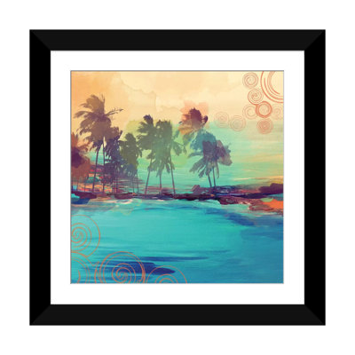 « palm island iv », reproduction d’art sur toile tendue