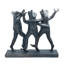 Sculpture trio de grenouilles dansantes