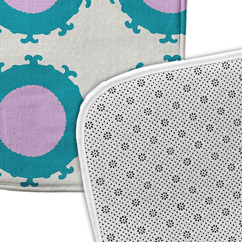 Tapis de bain Funky Junky, L 17 po x L 24 po, Mauve