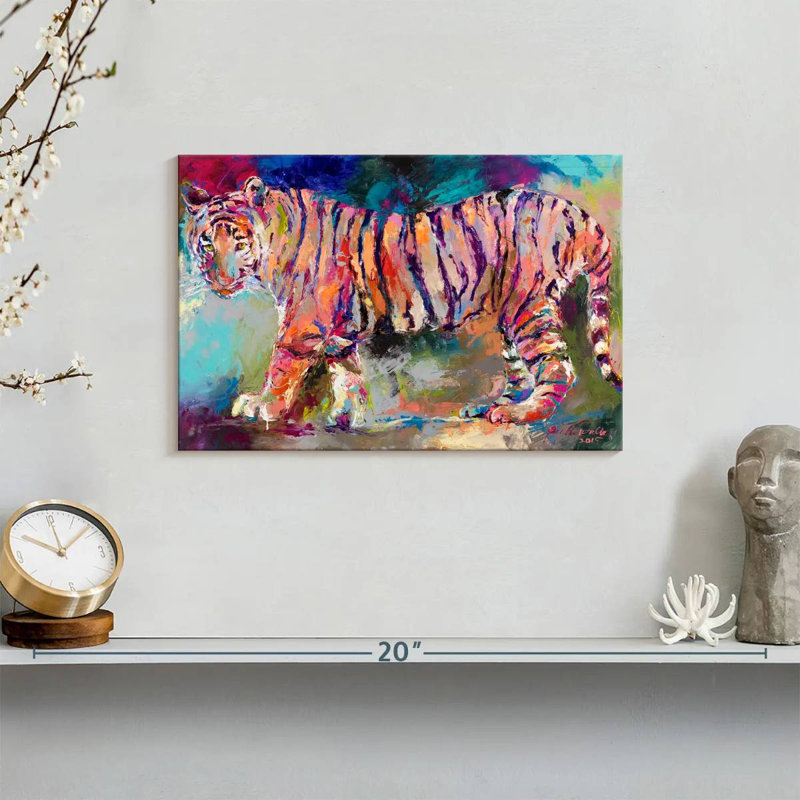 Tigre royal du Bengale sur toile, H 8 po x l 12 po x P 1 po