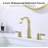 2 Handle 8 Inch Widespread Bathroom Sink Faucet Waterfall 3 Hole with Waste Drain-108369182
