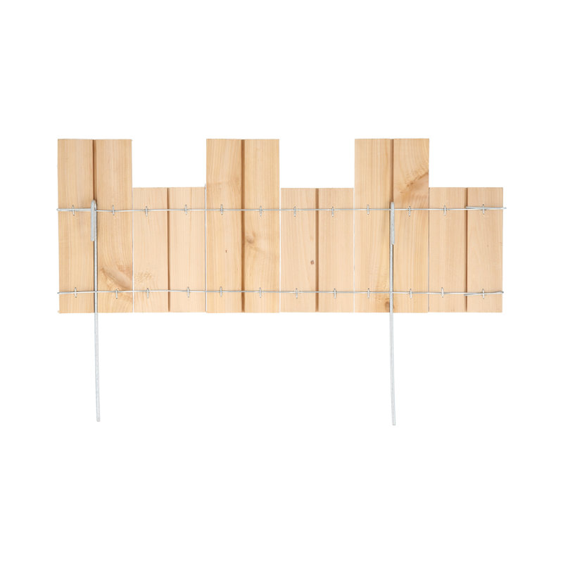18-inch Natural Cedar Wood Landscape Edging (12-pack)