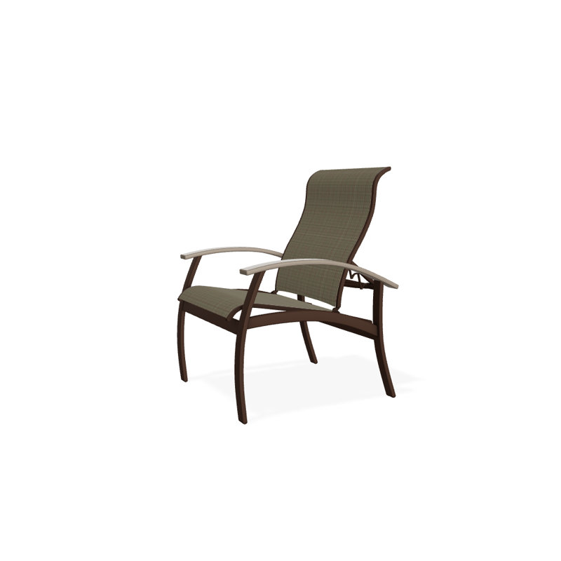 Chaise de patio Askar, Kona texturé, Désert, Tweed Sunbrella® brun