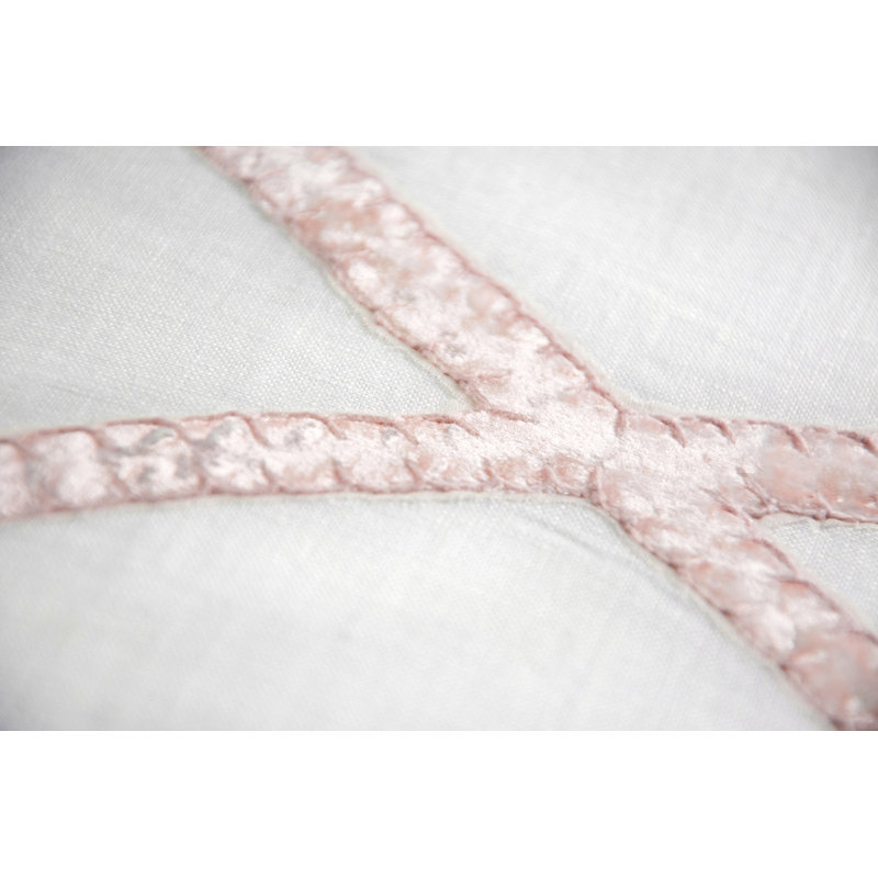 Net Velvet Lumbar Pillow Cover & Insert, Blossom