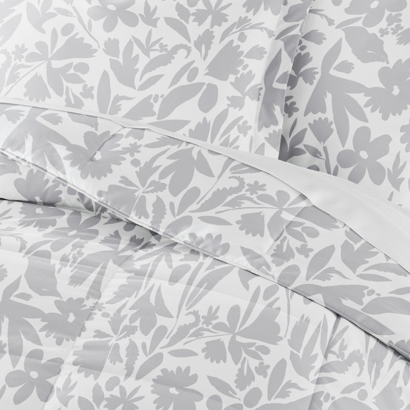 Ensemble d'édredon en duvet à motif abstrait en duvet synthétique, Édredon pour très grand lit + 2 très grandes ta
