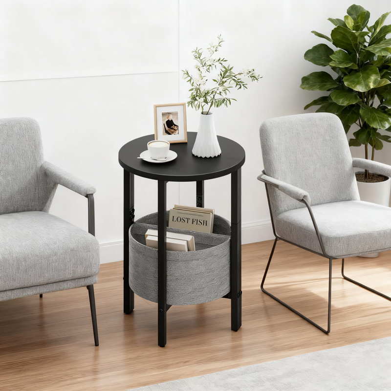 Ensemble de 2 tables de bout Modern Modern, Noir, Noir