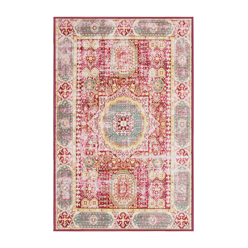 Wool Oriental Indoor Rug, Rectangle 7' x 9'