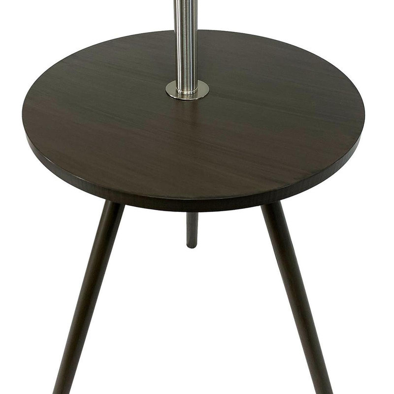 Table d'appoint ronde 57 po avec lampe et centrale électrique 57 po (1,56 / 9,9)