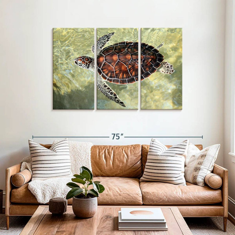 Brampt Cayman Turtle, 36" H x 57" W