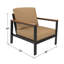 Chaise longue d'extérieur avec coussins Sunbrella® Townsend-1713023457-1713023462-1722577948