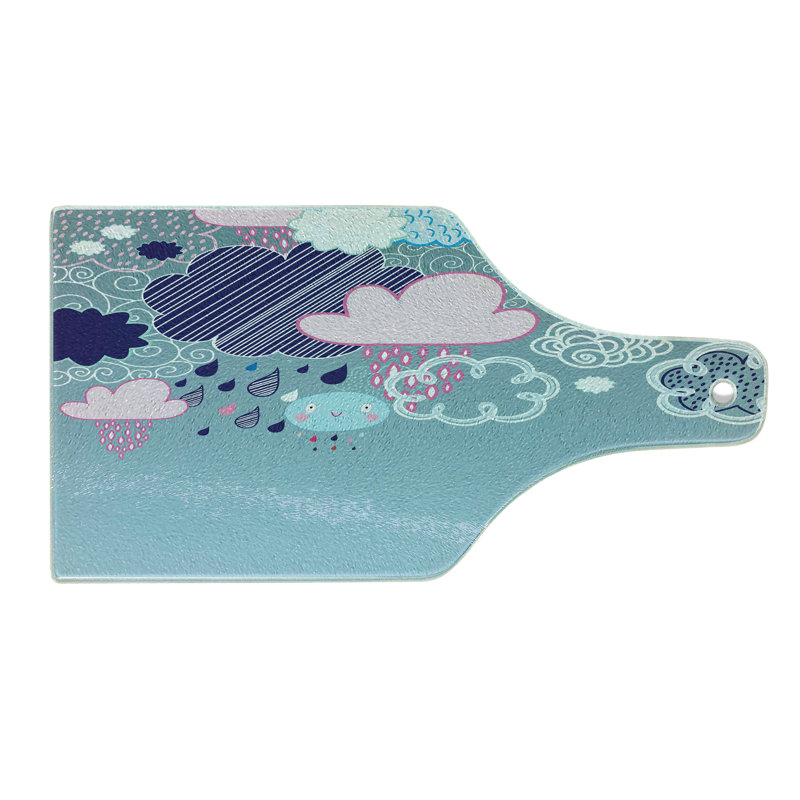 Planche à découper en verre trempé Ambesonne