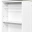 Meuble-lavabo moderne de 20 pouces avec lavabo en céramique, armoire de rangement, tiroir, tablette latérale et poignée dorée pour le rangement des petites salles de bain blanches, tiroir à usage quotidien dans les salles de bain d'invités-130598132