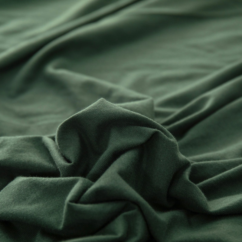 100% T-Shirt Cotton Super Soft Comfy Breathable Fits Mattress Up To 20" Extra Deep Pocket, Green Striped