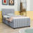 Twin Velvet Upholstered Platform Bed with Trundle-106897439