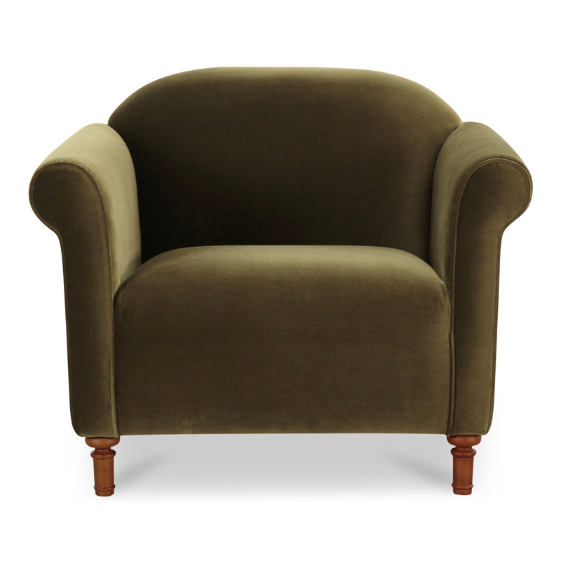 Harmony Armchair, Dark Green Velvet