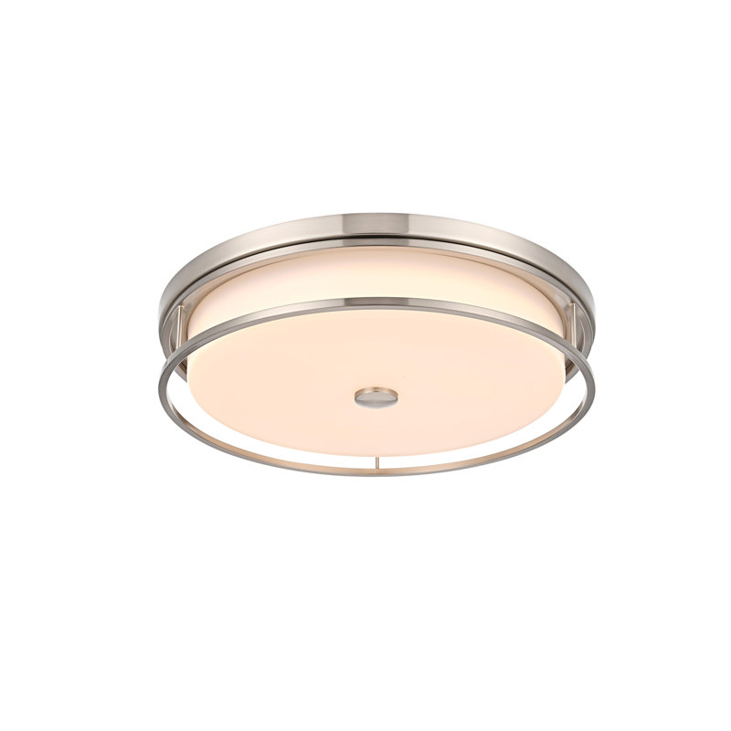 Ashok 20 inch LED Flush Mount , Polished Nickel