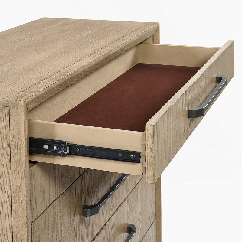 Commode 6 tiroirs, commode en bois pour chambre à coucher, chambre d'amis
