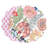 Vida Eggplant And Pink Reversible Round Placemats