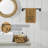 Timeless Linens Bath House Prim Stars Tan Hand Towel Set of 2 16x26