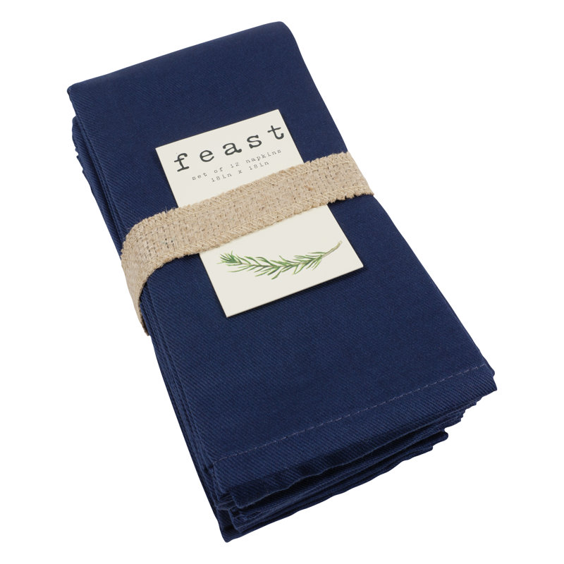 Ensemble de serviettes 12 pièces, Bleu