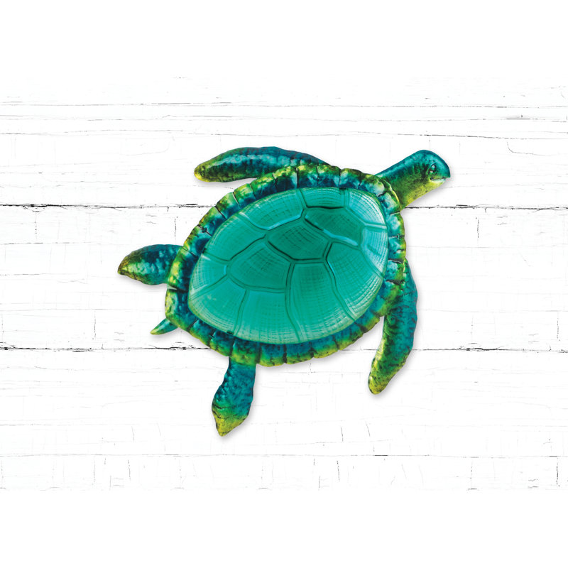 Décoration murale tortue Lazo, H 8 po x l 7 po x P 0,75 po