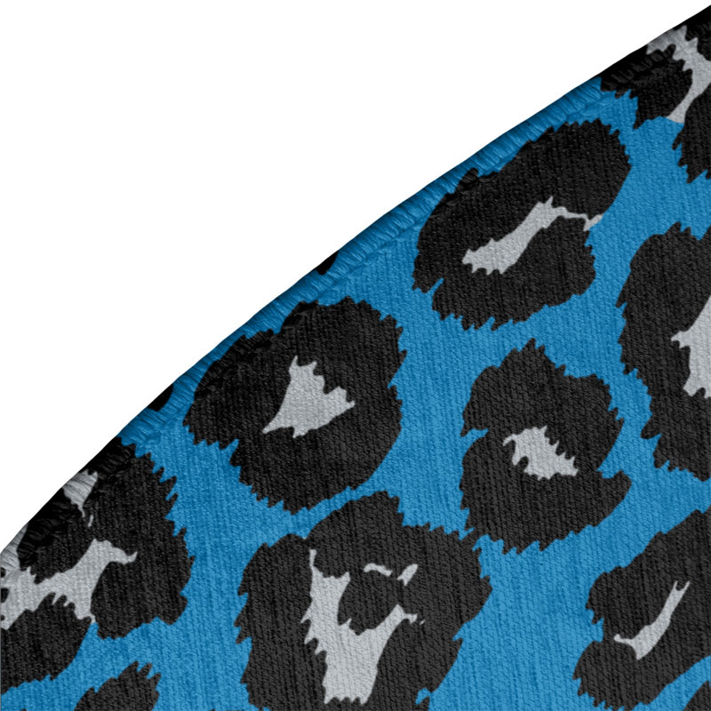 Animal Print Indoor Rug, Round 5'