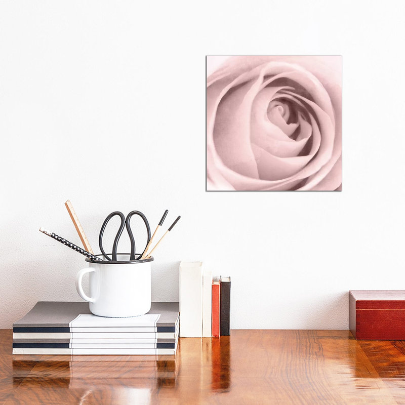 Rose Center II by Kimberly Allen - Wrapped Canvas Gallery-Wrapped Canvas Giclée, 30.48cm H x 30.48cm W