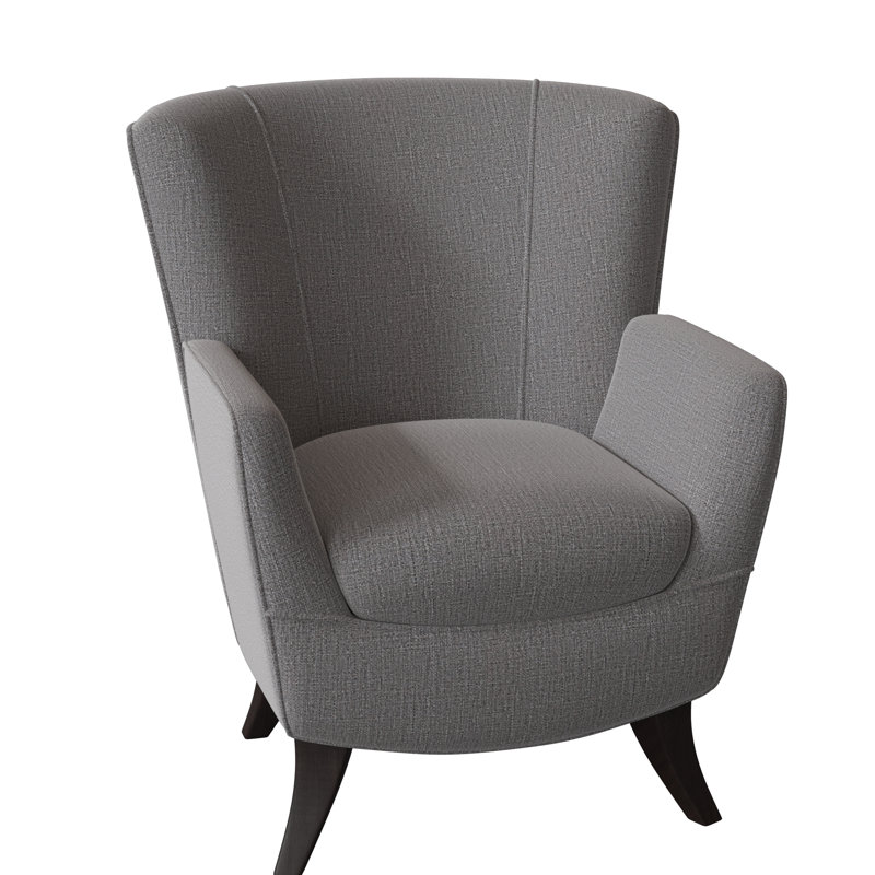 Bethany Upholstered Armchair, Espresso, Linen