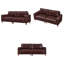 Courbes de style Mid-Century, cuir de polyuréthane respirant, pieds en bois massif, assemblage sans outils en 30 minutes, luxe adapté aux appartements-1244149021-1244149025-1244149026