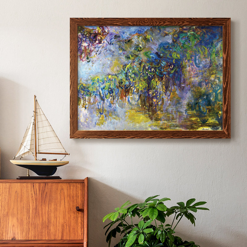 " Wisteria [2] By Monet ", Maple, 14" H x 20" W