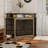 51.15" Corner Dog Crate - Dual-Lock Security & 2-Tier Storage Fits Perfectly with Farmhouse, Industrial & Modern Rustic Styles-4382676