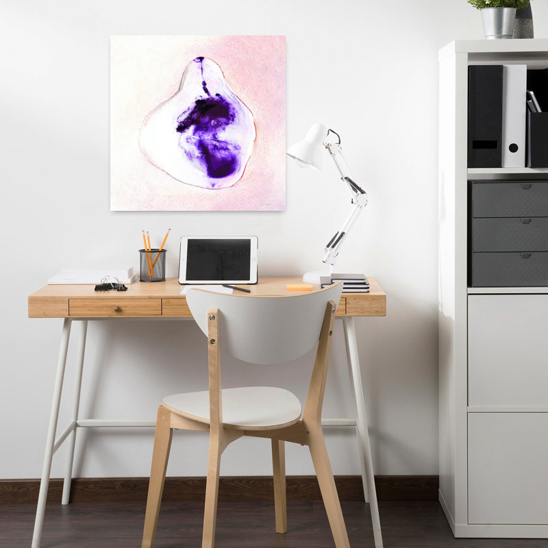 «Half A Pear», art contemporain abstrait, H 18 po x l 18 po