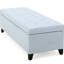 Avec rangement - tissu doux et capitonnage H 16,43 po x l 49,66 po x P 19,25 po