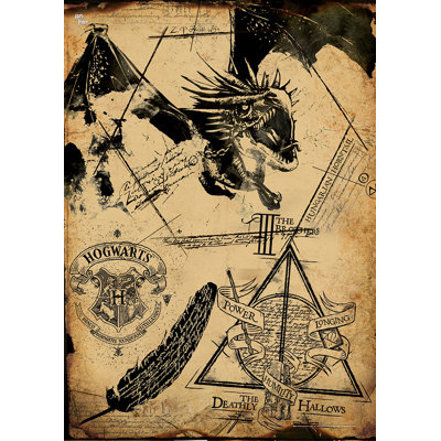 Harry Potter 'Deathly Hallows Collage' MightyPrint Wall Decor