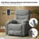 Cayrn Modern Dual Motor Oversized Massage Lift Recliner Chair with Heating