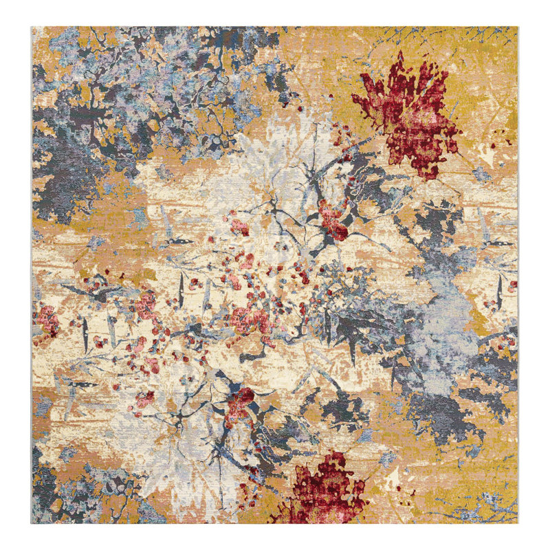 Keazia Indoor/Outdoor Area Rug, Square 7'10"