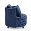 Chaise pivotante rembourrée et capitonnée en velours-951953038