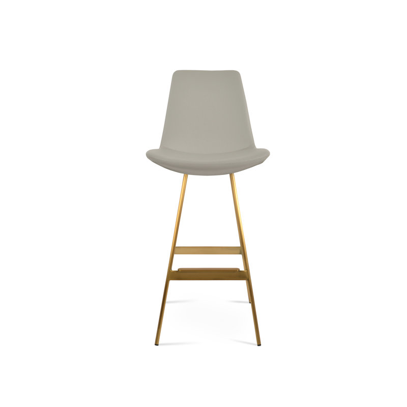 Eiffel Balat Stool, Brass, Taupe