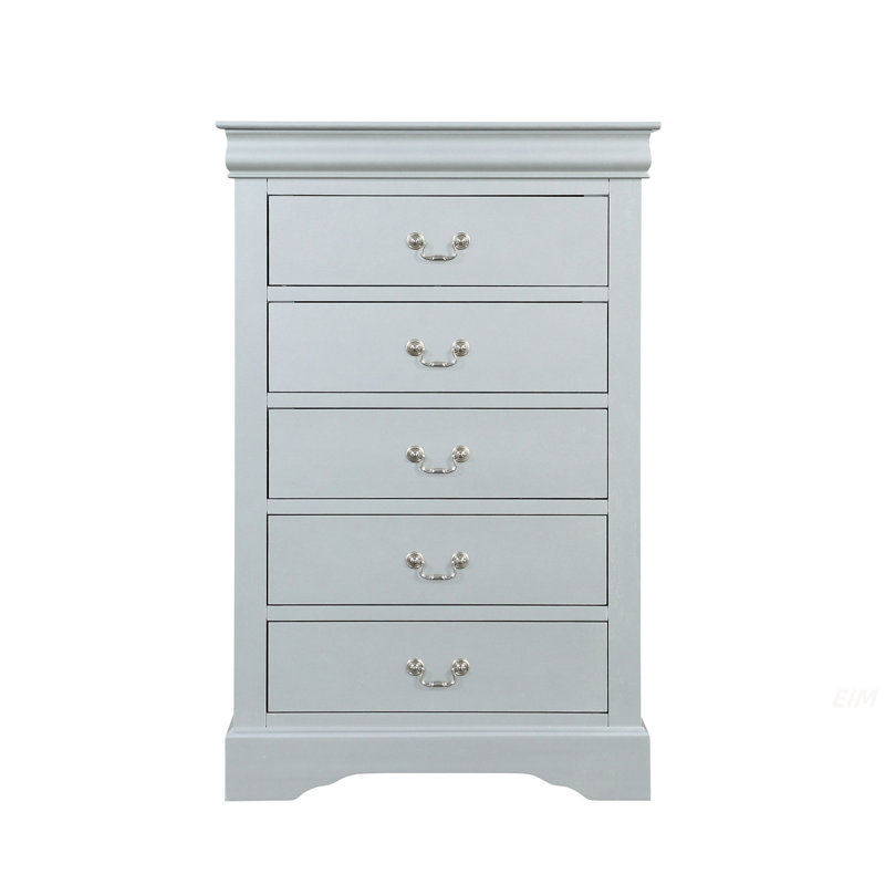 Commode Louis Philippe III, Gris argenté