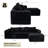 Thaxted Boneless 2 - Piece No Assembly Required Cloud Couch Sectional Free Combination Sofa with Pillow-1931169211