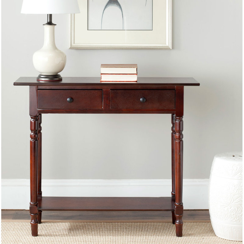 Barrackville 38'' Console Table, Dark Cherry