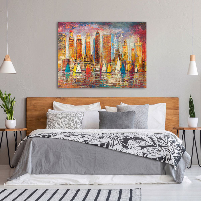 Sailing In New York by Luigi Florio - Wrapped Canvas Art Prints, 50cm H x 70cm W x 4cm D