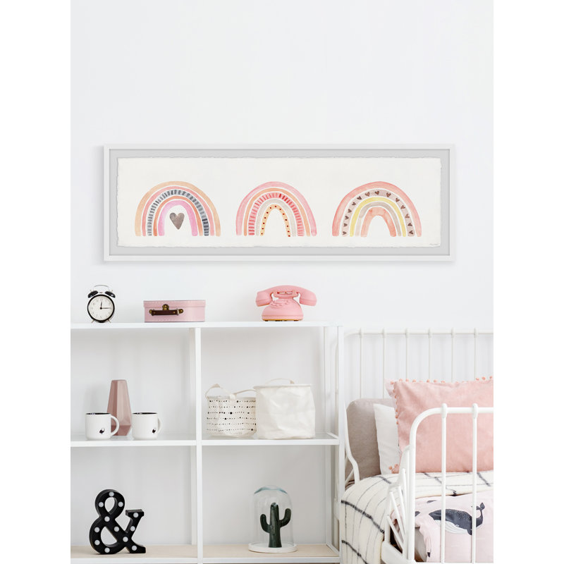 'Rainbow Parade' Framed Print, 15" H x 45" W x 1.5" D