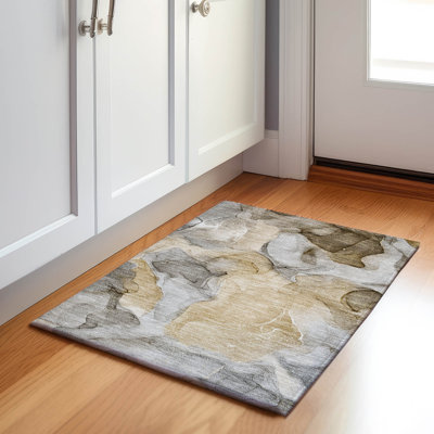 Premium Machine Washable Cerrito AMF504 Brown Rug
