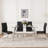 51'' Glass Dining Table Set, with Clear Tempered Glass Top, Ideal for Small Spaces-1611221213-1611221201