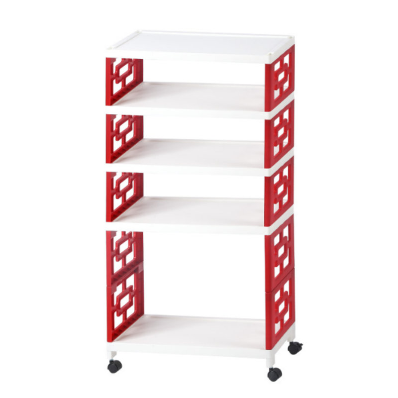 Ce support de rangement multifonctionnel sur pied présente une conception multicouche à grande capacité, ce qui le rend idéal pour le rangement dans la cuisine et l'organisation des chaussures - très pratique pour un usage domestique.
