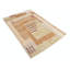 Tapis à motif géométrique abstrait en laine noué à la main beige, brun et rouge de 3,8 x 6 pi