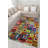 Multicolored Geometric Interlocking Square Patterned Modern Decorative Carpet-1120625810