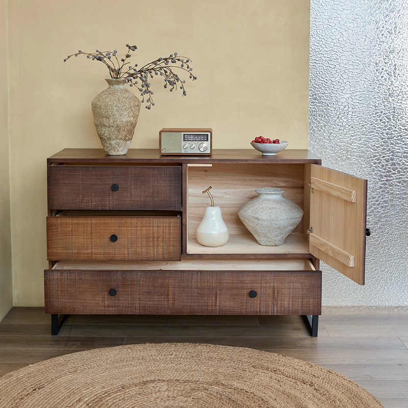 Buffet minimaliste de style européen, H 31,5 po x l 47,2 po x P 17,7 po
